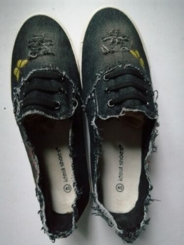 Sneaker Gr. 40 Slipper Jeansstoff Schlüpfschuh Stoffschuhe - Bild 5 von 5