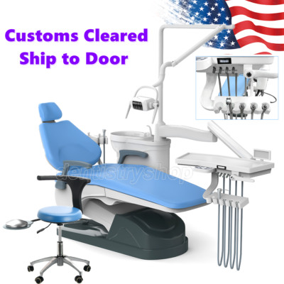 Dental Unidad Unit Chair Computer Controll DC Motor PU Hard Leather Doctor Stool
