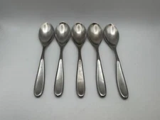Set of 5 Retroneu 18/10 Satin Stainless Steel CONTOUR Teaspoons