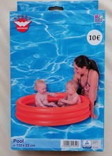 WEHNCKE PLANSCHBECKEN 3-RING BABY POOL 122 x 23 cm FÜR KINDER BADEN NEU OVP 