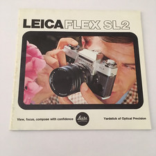 VINTAGE BOOKLET FOR THE LEICAFLEX SL2 CAMERA, LENSES AND ACCESSORIES