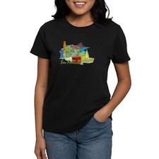 CafePress San Francisco Travel Poster T Shirt Womens T-Shirt 2025343298