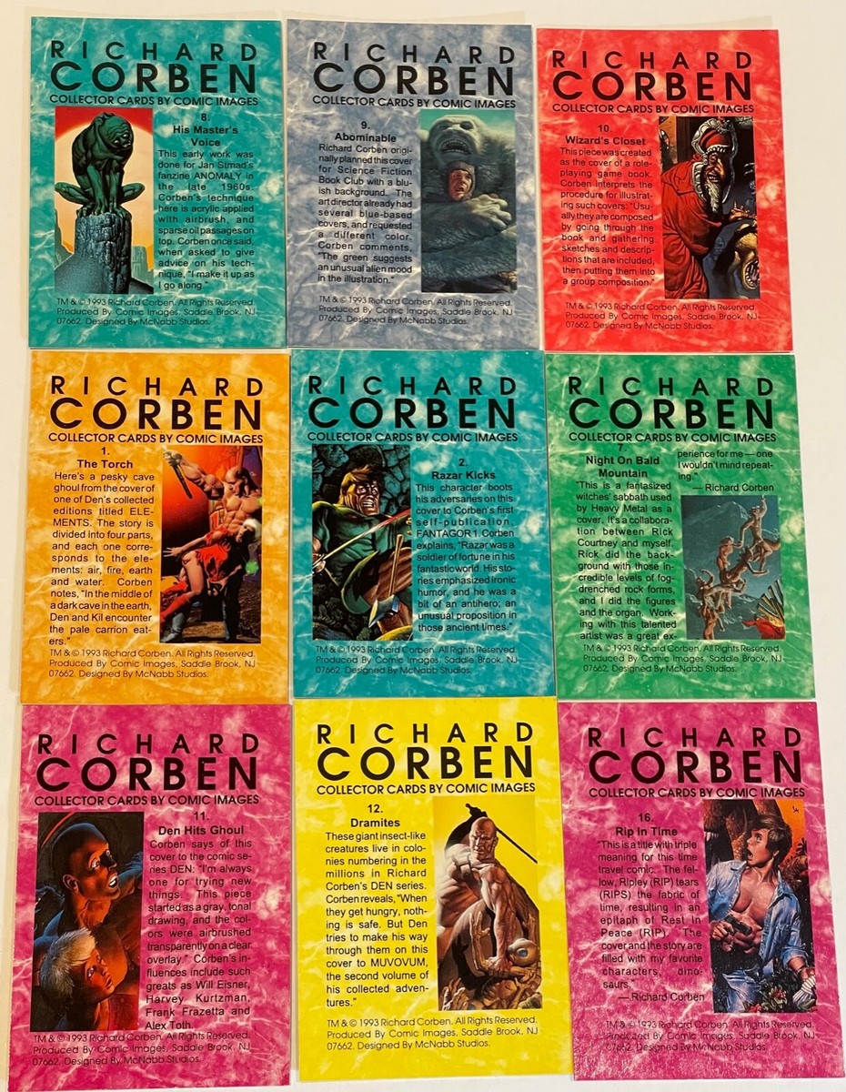 1993 Comic Images Richard Corben Complete 90 Card Fantasy Art Card