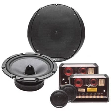 NEW SKAR AUDIO TX65C 6.5-INCH 2-WAY 200 WATT MAX COMPONENT SPEAKER SYSTEM - PAIR