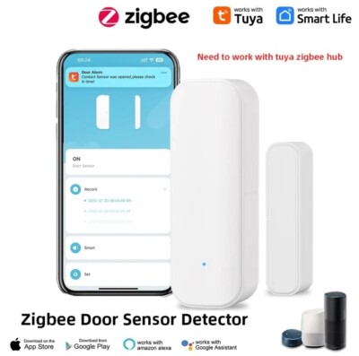 Zigbee  Tuya/Smart Life Door Sensor Window Door Open Closed Detectors 