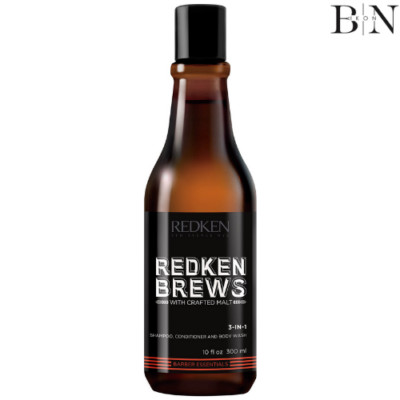 Redken Brews 3in1 Shampoo, Conditioner und Duschgel 300ml ORIGINALPRODUKT