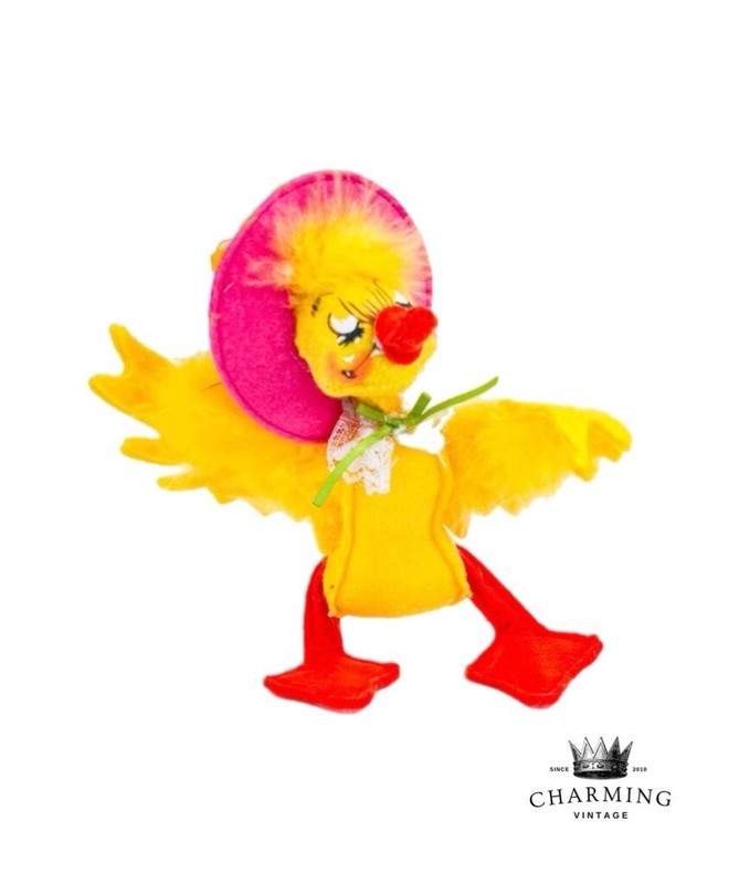 Vintage 2015 Fancy Girl Ducky 6" Annalee Doll Figure