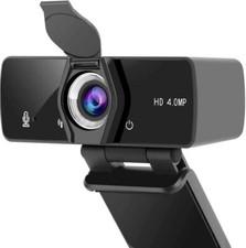 2K Webcam Stereo Microphone, 4MP HD Webcam, Privacy Cover, NIB Fast Shipping