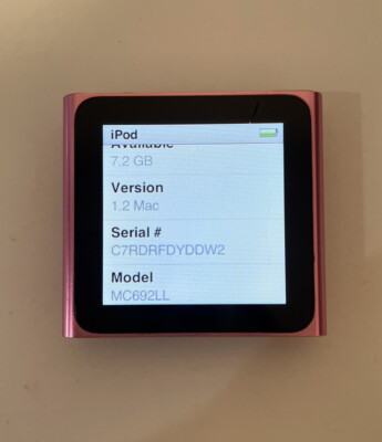 Apple ipod nano 第6世代　ピンク　8GB iPod nano Apple 第6世代（8GB）ピンク：MC692J/A : Centro