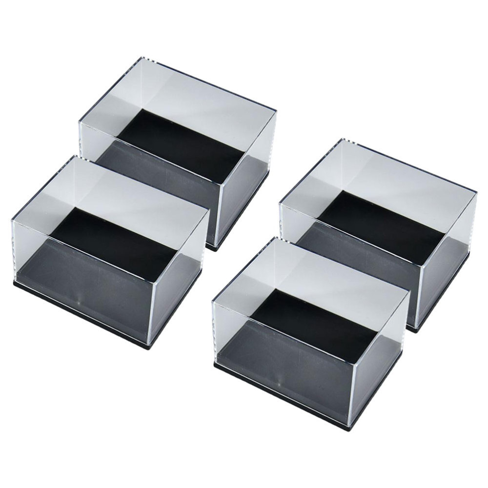 4 Pcs Clear Transparent Display Boxes for Child Specimen Storage