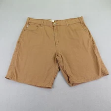 Carhartt Shorts Mens 42 Brown Canvas Cargo Work Utility Carpenter B190 BUC