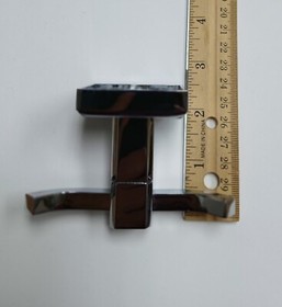 Aqua Nuon Double Robe Hook Solid Brass Polished Chrome Finish