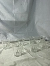 Duralex Picardie Tumbler Set Of 7 Clear Drinking Glasses Made In France 8Oz