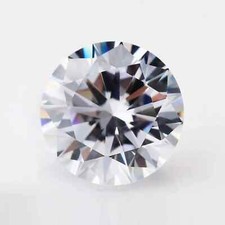 15mm Round Lab Grown Diamond Simulant Cubic Zirconia CZ April Birthstone. C465