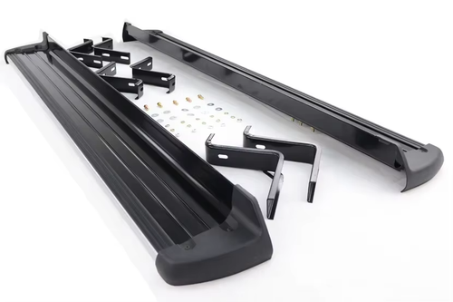 BLACK RUNNING BOARD SIDE STEPS RAILS FOR MITSUBISHI L200 TRITON SERIES 5 15-19 - Picture 3 of 18