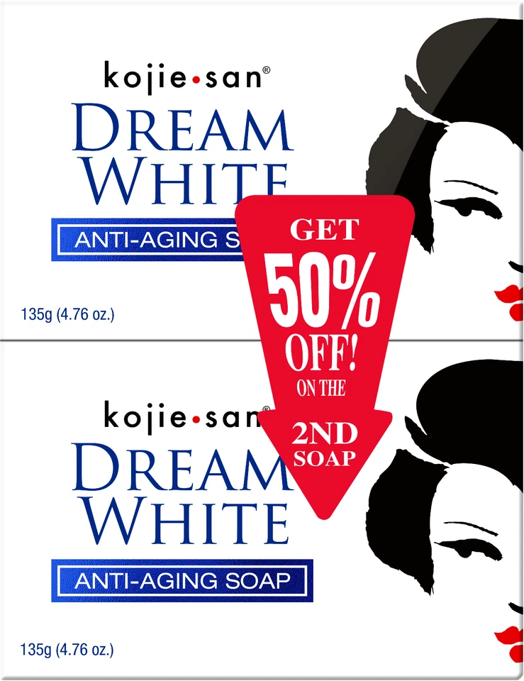 Kojie San Dream White Anti-Aging Skin Lightening & Brightening Soap