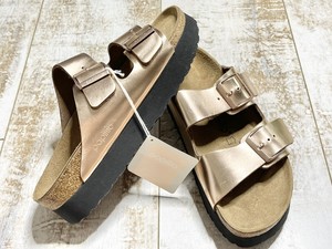 gold platform birkenstocks