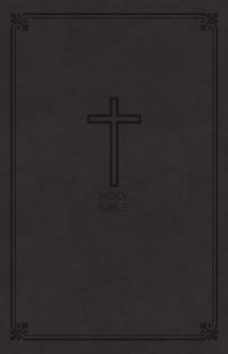 NKJV, Value Thinline Bible, Large Print, Leathersoft, Charcoal, Red Letter Editi