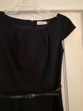 Beautiful navy blue Calvin Klein dress, size 2, excellent condition 