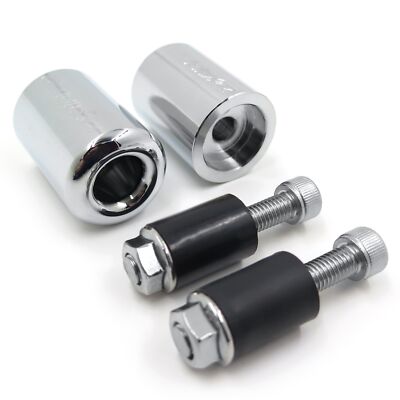 Chrome Bar End Slider Kit Rubber For Kawasaki 2006-07 Ninja