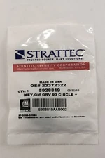 OEM 2005-2017 GM Logo Transponder Chip Key Circle + Plus Strattec 23372322