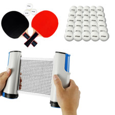 Table Tennis Bat 3-Ball Ping Pong Racket Retractable Indoor Sport Game Event Set