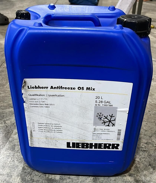 Liebherr 11657390 Liebherr Antifreeze Refrigerant 20 L (5.28 Gal) for