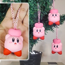Kirby Christmas tree ornament ❤ Heart Kirby 3D mini figure xmas decor gift pink