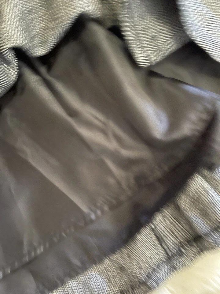 Ashley Stewart Talla 24 Blanco y Negro Forrado Debajo de la Rodilla Foto 4 de 4