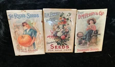 Vintage Refrigerator Magnet Lot 2 D. M. Ferry Seed Company & 1 Rices Seed