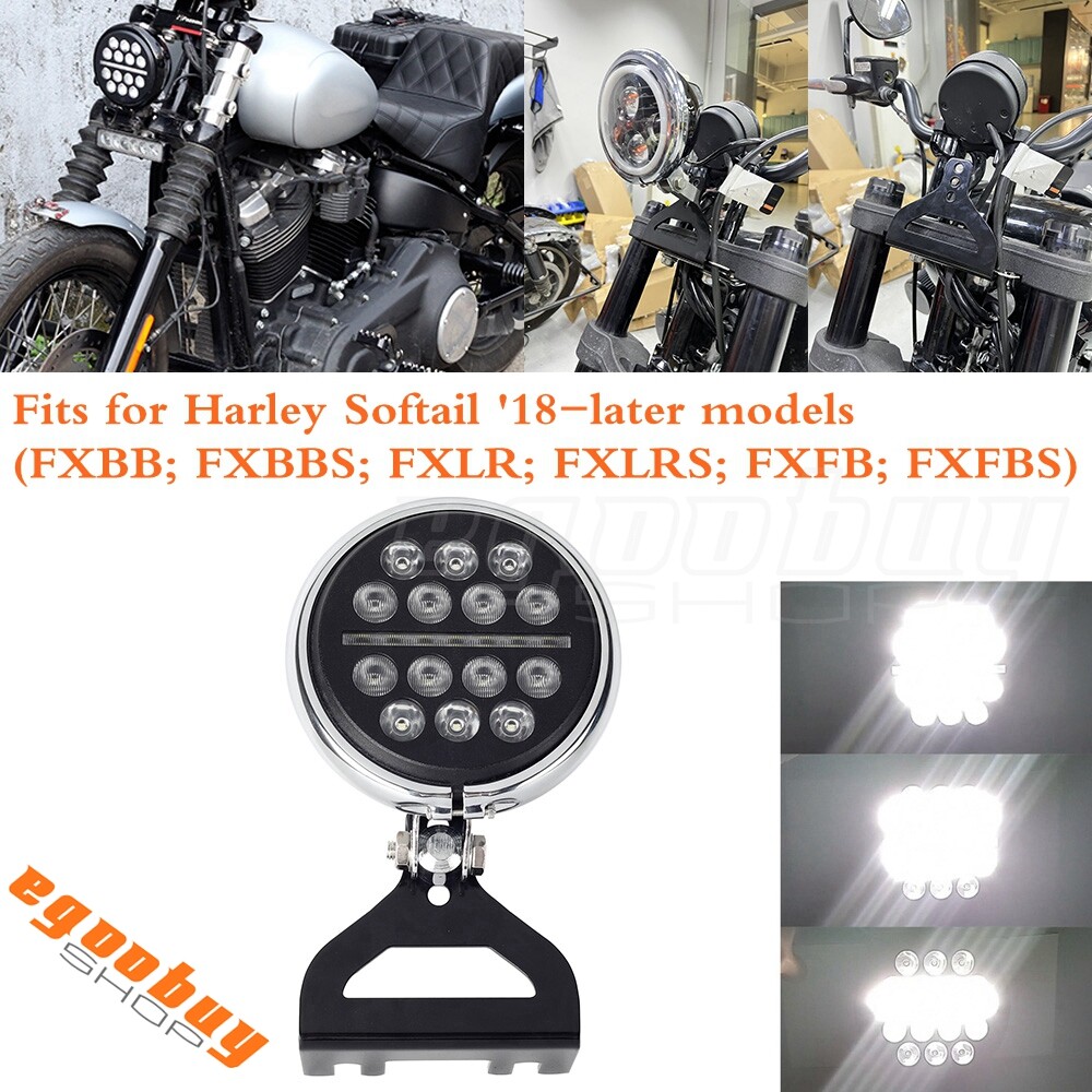 ハーレーダビットソン　Born to Rideライト Fit Harley Davidson Softail Street Bob Low Rider S 5.75