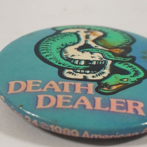 Vintage 1980er Death Dealer Pinback Button 1 1/4" - Bild 2 von 3