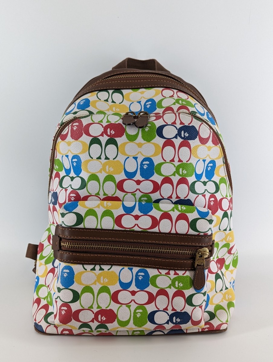 Coach x Bape Collab Colorful Backpack | eBay Coach x Bape Collab Colorful Backpack | eBay
