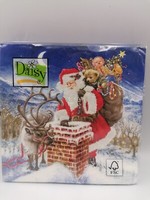 20 Servietten Weihnachten Weihnachtsmann Am Schornstein Heiligabend Deko Advent