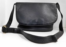G2U Coach 4903 Sonoma Black Tumbled Leather Flap Crossbody Bag