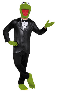 Kermit Deluxe Adult Men Costume TV Character Funny Green Famous