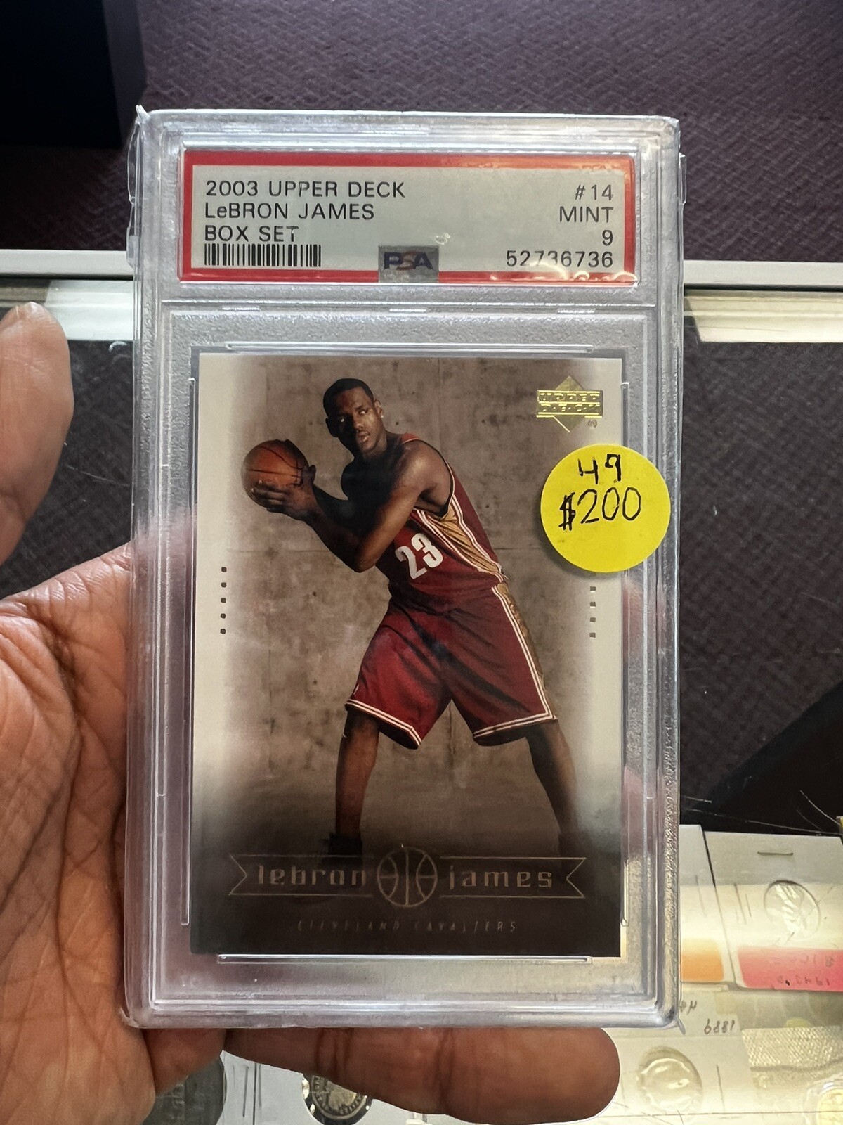 Psa 9 Graded Card LeBron James 2003 Upper Deck Rookie Card #23