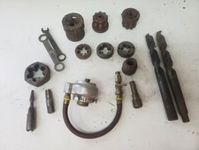 LOT Vintage USA Made Tools Williams 3/4" Drive Socket Thread Dies Drill Bits