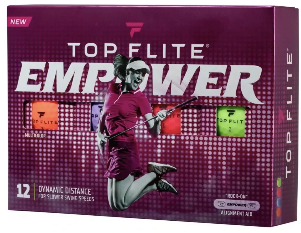 TOP FLITE Womens 2022 Empower Matte Multi Color Golf Balls eBay