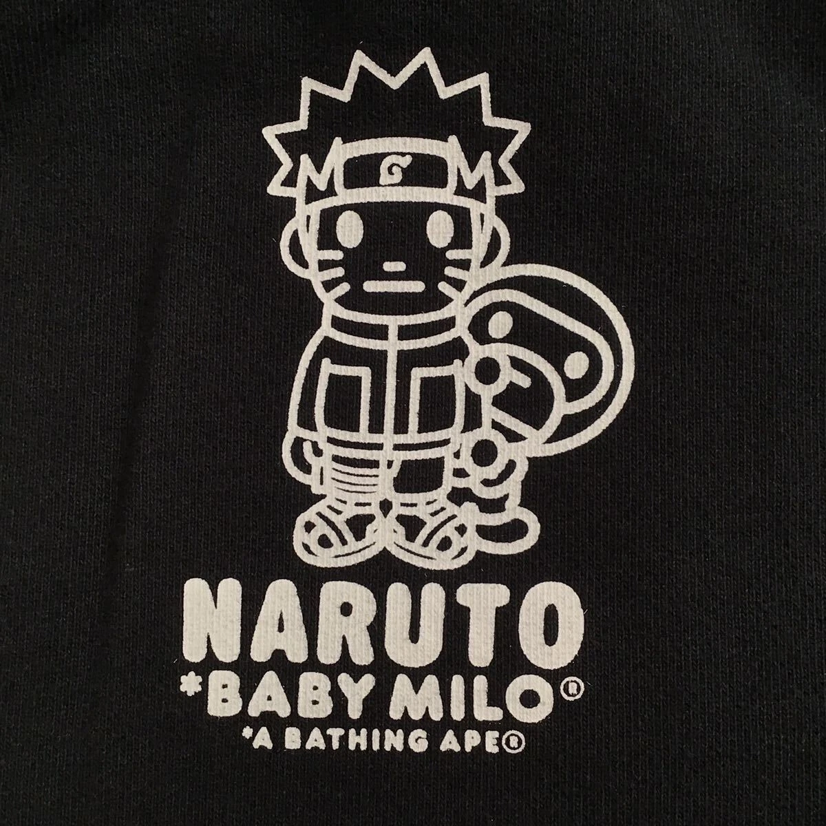 A Bathing Ape BAPE x NARUTO Pullover Hoodie Grey M Baby Milo Black from  Japan