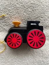 BRIO Wooden Steam Locomotive Pull-Along Engine Japanese Antique Toy
