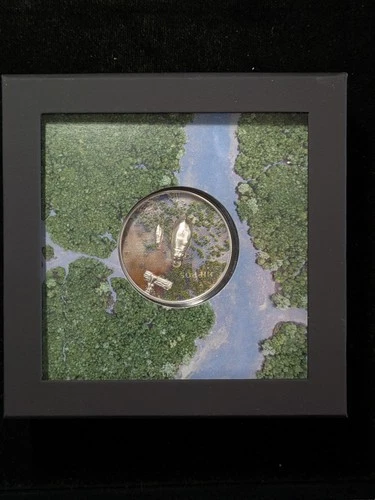 2023 Palau Hippos Colorized 1 oz Silver Proof High Relief Split Views BOX COA