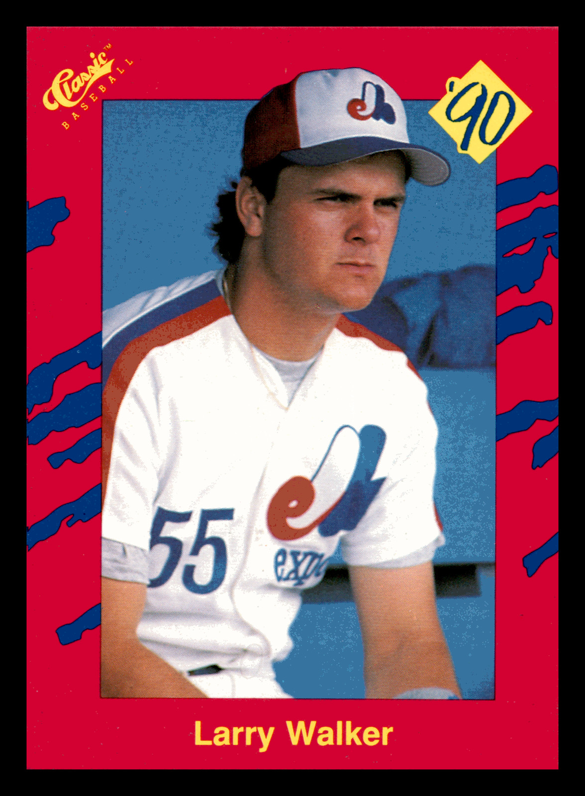 1990 Classic Update Larry Walker  HOF Montreal Expos #T16 Near Mint NM