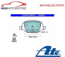 SATZ BREMSBELÄGE BREMSKLÖTZE HINTEN ATE 130470-28792 A FÜR ABARTH 500 595 695
