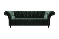 Sofa Dreisitzer Wohnzimmer Couch PolstermöBel Textil Einrichtung Chesterfield