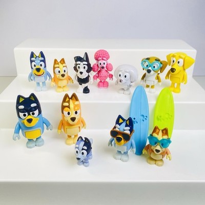 Ludo Studio BLUEY and bingo Lot Of Figurines Surfing Boards