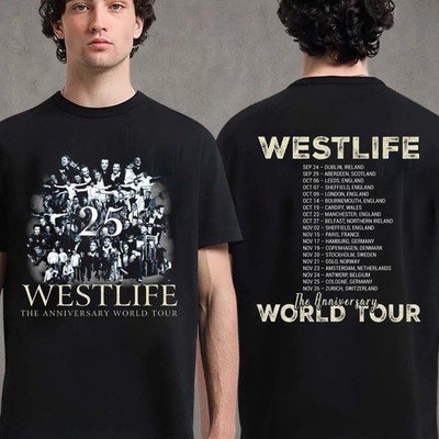 Westlife 25th Anniversary World Tour 2026 T-Shirt