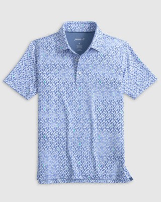johnnie-O Catch Jr. Jersey Performance Polo Monsoon Size 4