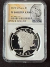 2025 "S" Peace Dollar $1 NGC PF70UC Ultra Cameo .999 Silver Coin (014)