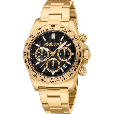 Uhr Roberto Cavalli RC5G135M0085 Herren Chronograph Edelstahl Armband Edelstahl